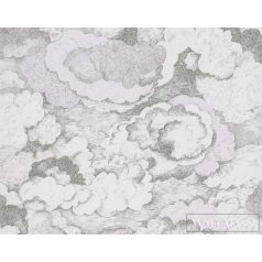   BN WALLS SmallTalk 219264 rózsaszín, fekete Felhő mintás Gyerek vlies alapú vinyl tapéta