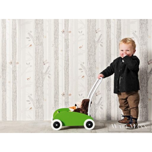 BN WALLS SmallTalk 219272 zöld, színes Erdő mintás Gyerek vlies alapú vinyl tapéta