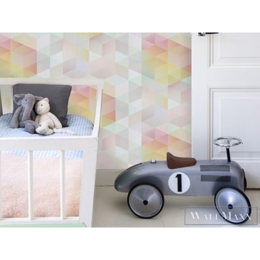 BN WALLS SmallTalk 219280 színes, rózsaszín Tér-hatású 3D-mintás Grafikus vlies alapú vinyl tapéta