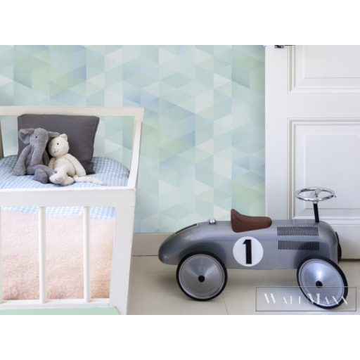 BN WALLS SmallTalk 219282 kék, zöld Tér-hatású 3D-mintás Grafikus vlies alapú vinyl tapéta