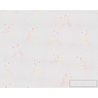   BN WALLS SmallTalk 219290 rózsaszín, színes Nyuszi mintás Gyerek vlies alapú vinyl tapéta