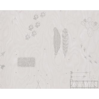   BN WALLS SmallTalk 219322 bézs Kalandos mintás Gyerek vlies alapú vinyl tapéta