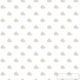 ICH Lullaby 223-3 bézs Bálna mintás Gyerek papír tapéta