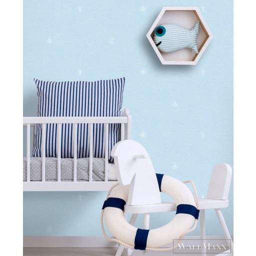 ICH Lullaby 226-1 kék Tenger mintás Gyerek papír tapéta