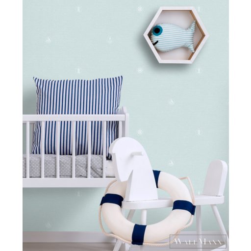 ICH Lullaby 226-2 menta, zöld Tenger mintás Gyerek papír tapéta