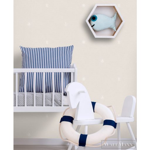 ICH Lullaby 226-3 szürke Tenger mintás Gyerek papír tapéta