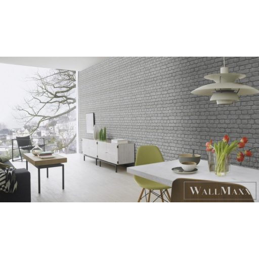 Rasch Bricks & Wood II 226720 Térhatású törtfehér tégla mintás tapéta