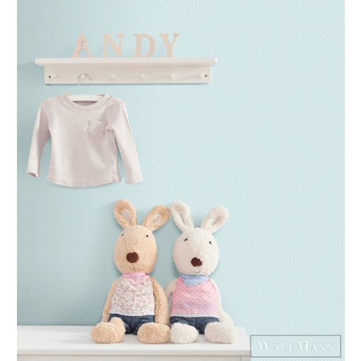 ICH Lullaby 227-5 menta, zöld Pöttyös Gyerek papír tapéta