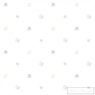   ICH Lullaby 228-3 bézs, szürke Lábnyom mintás Gyerek papír tapéta