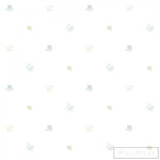   ICH Lullaby 228-4 menta, zöld Lábnyom mintás Gyerek papír tapéta