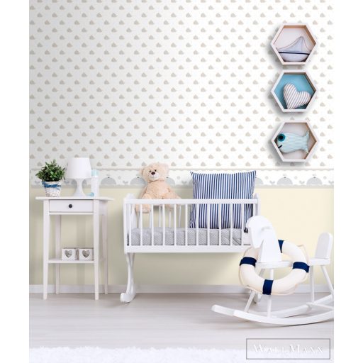 ICH Lullaby 229-5 sárga Egyszínű Gyerek papír tapéta