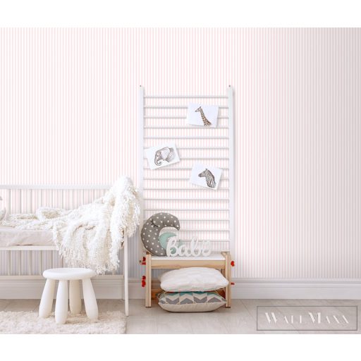 ICH Lullaby 230-2 rözsaszín Csíkos Gyerek papír tapéta