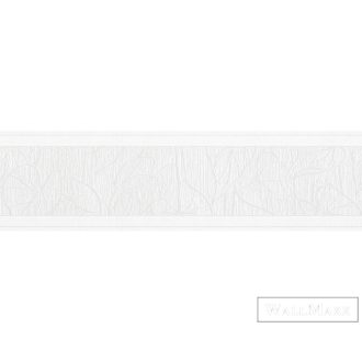   AS CREATION Only Borders 23401-8 fehér levél mintás klasszikus bordűr