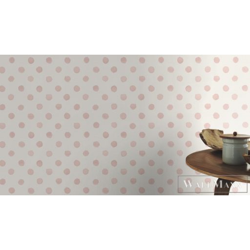Rasch Bambino XIX 252019 Bébi rózsaszín pöttyös tapéta