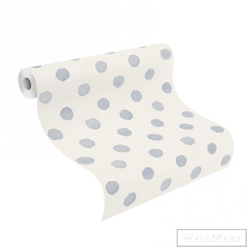 Rasch Bambino XIX 252033 Bébi babakék pöttyös tapéta