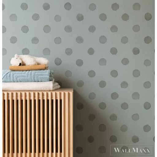 Rasch Bambino XIX 252057 Bébi zöld pöttyös tapéta