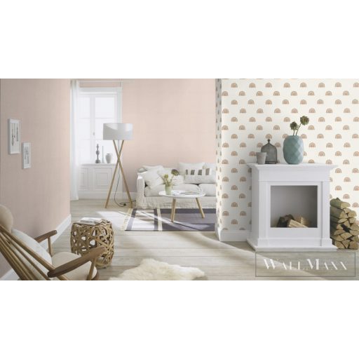 Rasch Bambino XIX 252217 törtfehér, zöld Szivárvány mintás Gyerek vlies tapéta