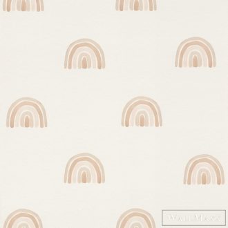   Rasch Bambino XIX 252255 rózsaszín, bézs Szivárvány mintás Gyerek vlies tapéta 1darab