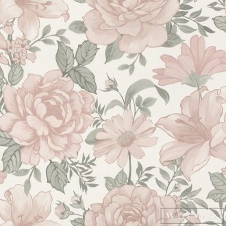  Rasch Bambino XIX 252439 Kislány bézs virág mintás tapéta