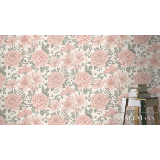 Rasch Bambino XIX 252439 Kislány bézs virág mintás tapéta