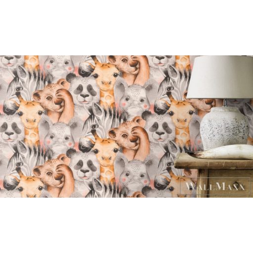 Rasch Bambino XIX 252521 Fiús barna oroszlán mintás tapéta