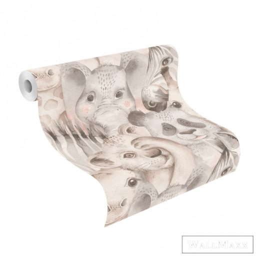 Rasch Bambino XIX 252538 Fiús bézs oroszlán mintás tapéta