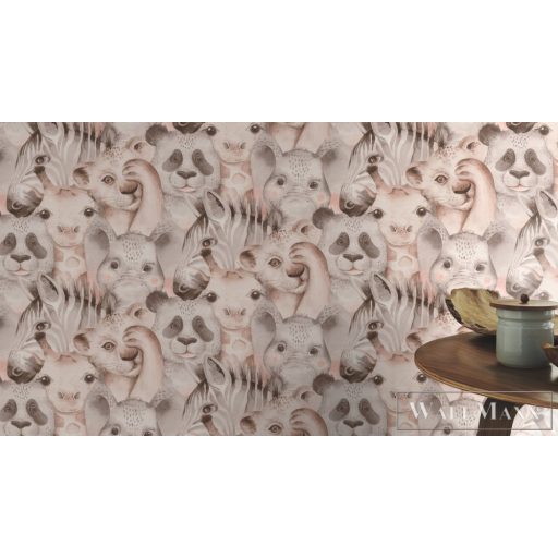 Rasch Bambino XIX 252538 Fiús bézs oroszlán mintás tapéta
