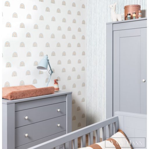 Rasch Bambino XIX 252743 Fiús kék csíkos tapéta