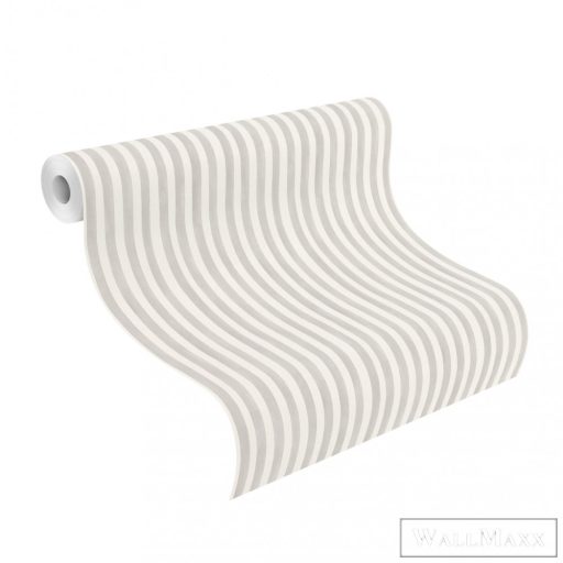 Rasch Bambino XIX 252767 törtfehér, törtfehér Csíkos Gyerek vlies tapéta