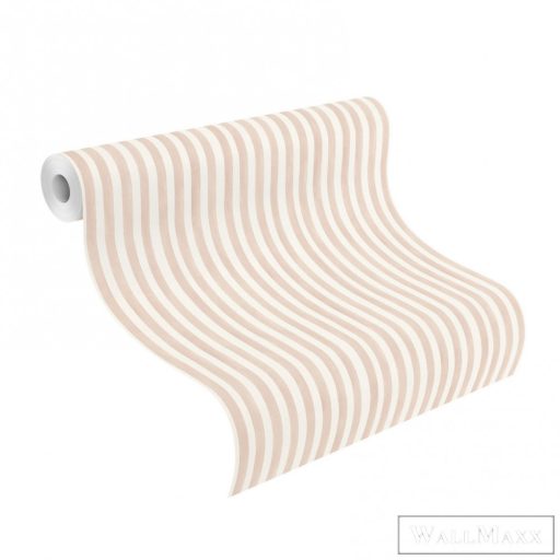 Rasch Bambino XIX 252774 törtfehér, barna Csíkos Gyerek vlies tapéta