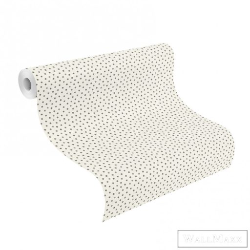 Rasch Bambino XIX 253023 Vidám grafit pöttyös tapéta
