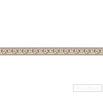   AS CREATION Only Borders 25911-0 bézs levél mintás klasszikus bordűr