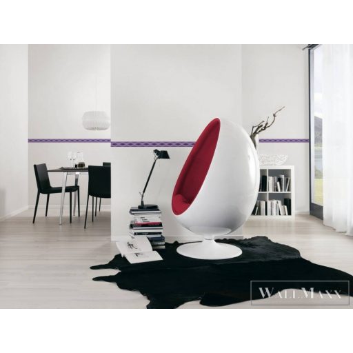 AS CREATION Only Borders 26032-1 kék hullámos modern bordűr