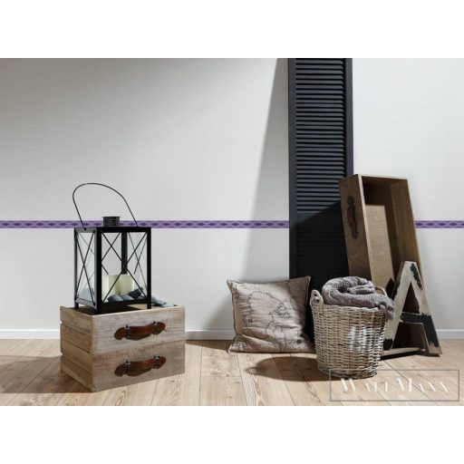 AS CREATION Only Borders 26032-1 kék hullámos modern bordűr