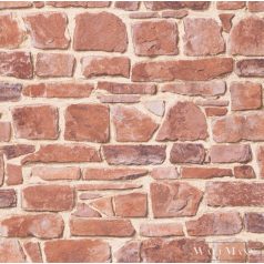   Rasch Bricks & Wood II 265613 Térhatású piros tégla mintás tapéta