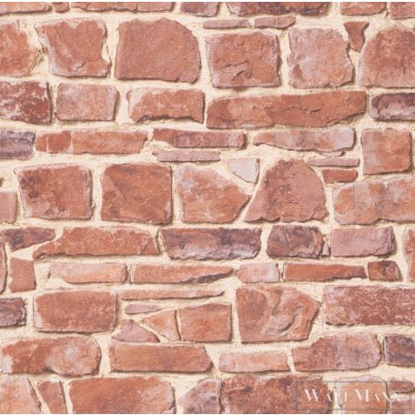Rasch Bricks & Wood II 265613 Térhatású piros tégla mintás tapéta