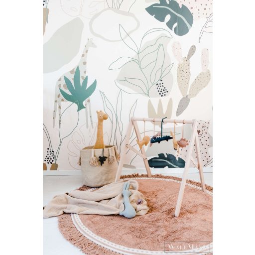 RASCH Roomblush 300099 zöld szafari mintás gyermek digitális panel