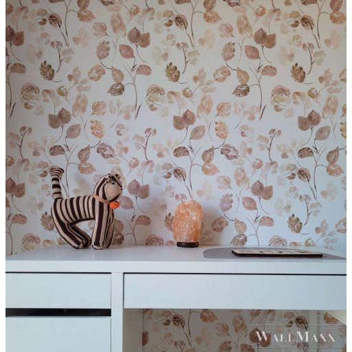 RASCH Roomblush 300102 barna levél mintás gyermek digitális panel