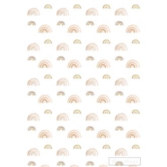   RASCH Roomblush 300106 barna szivárvány mintás gyermek digitális panel