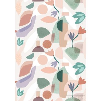   RASCH Roomblush 300110 zöld virágos gyermek digitális panel