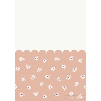   RASCH Roomblush 300112 narancssárga virágos gyermek digitális panel