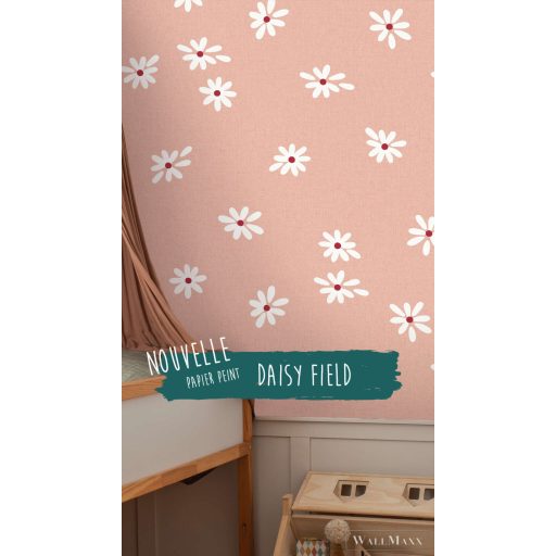 RASCH Roomblush 300112 narancssárga virágos gyermek digitális panel