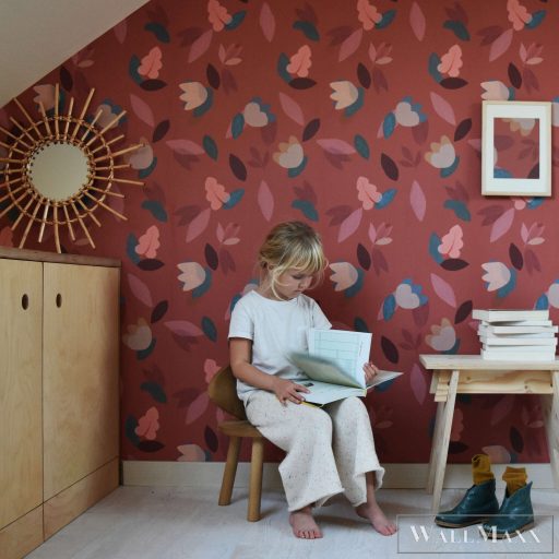 RASCH Roomblush 300119 piros párizs mintás gyermek digitális panel