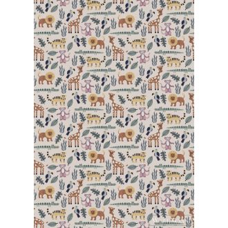   RASCH Roomblush 300124 zöld dzsungel mintás gyermek digitális panel