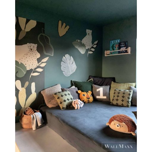 RASCH Roomblush 300125 zöld szafari mintás gyermek digitális panel