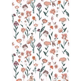   RASCH Roomblush 300133 zöld virágos gyermek digitális panel