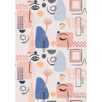   RASCH Roomblush 300148 kék álomszép mintás gyermek digitális panel