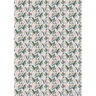   RASCH Roomblush 300165 zöld levél mintás gyermek digitális panel