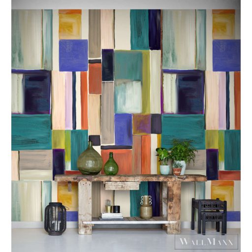 RASCH Roomblush 300171 színes tégla mintás gyermek digitális panel