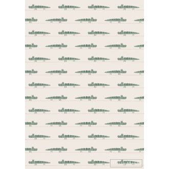   RASCH Roomblush 300172 zöld mr krokó mintás gyermek digitális panel